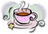 Petite tasse dessinée utilisée comme icône pour indiquer les autres recettes de la catégorie Cafés Gourmands et Boissons 
