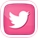 icone partage social twitter de couleur rose